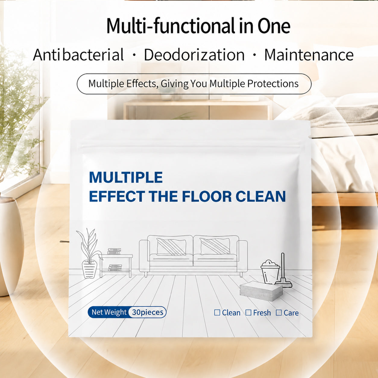 [NEW]Floor Cleaning Tablets Multi-Surface Cleaner for Hardwood Laminate Tile & RV Walls Antibacterial Deodorization Maintenance