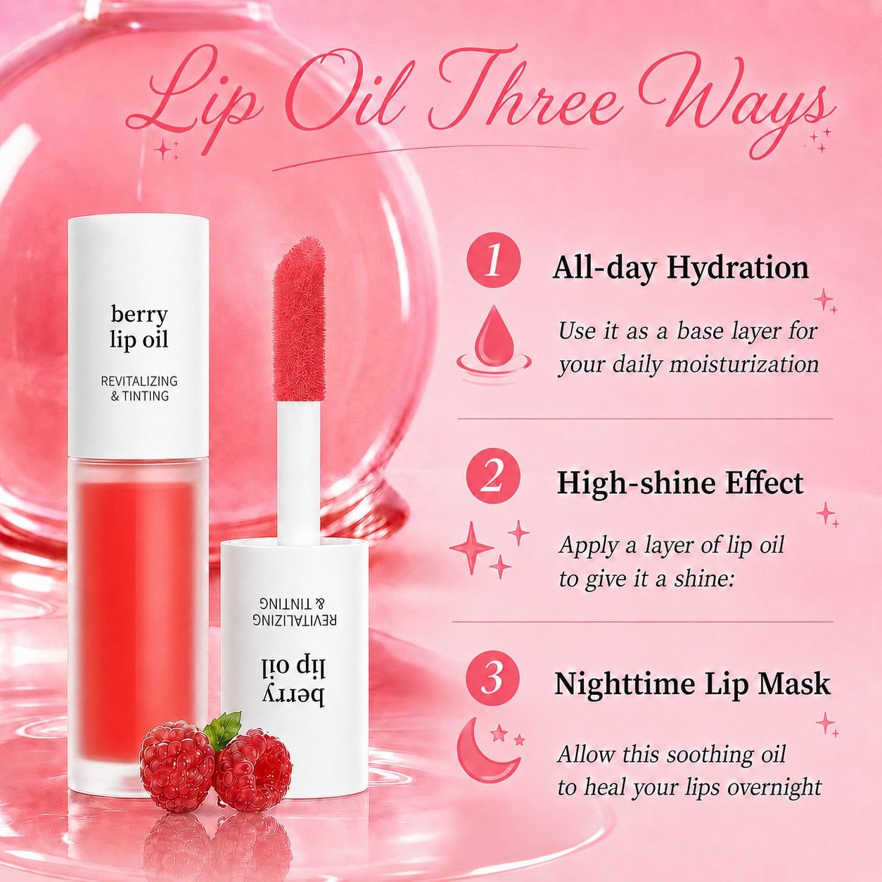 ✨LAST DAY SALE 60% OFF✨Korean Lip Tint Stain Trio Bundle | Glossy Lip Stain, Tinting & Long Lasting