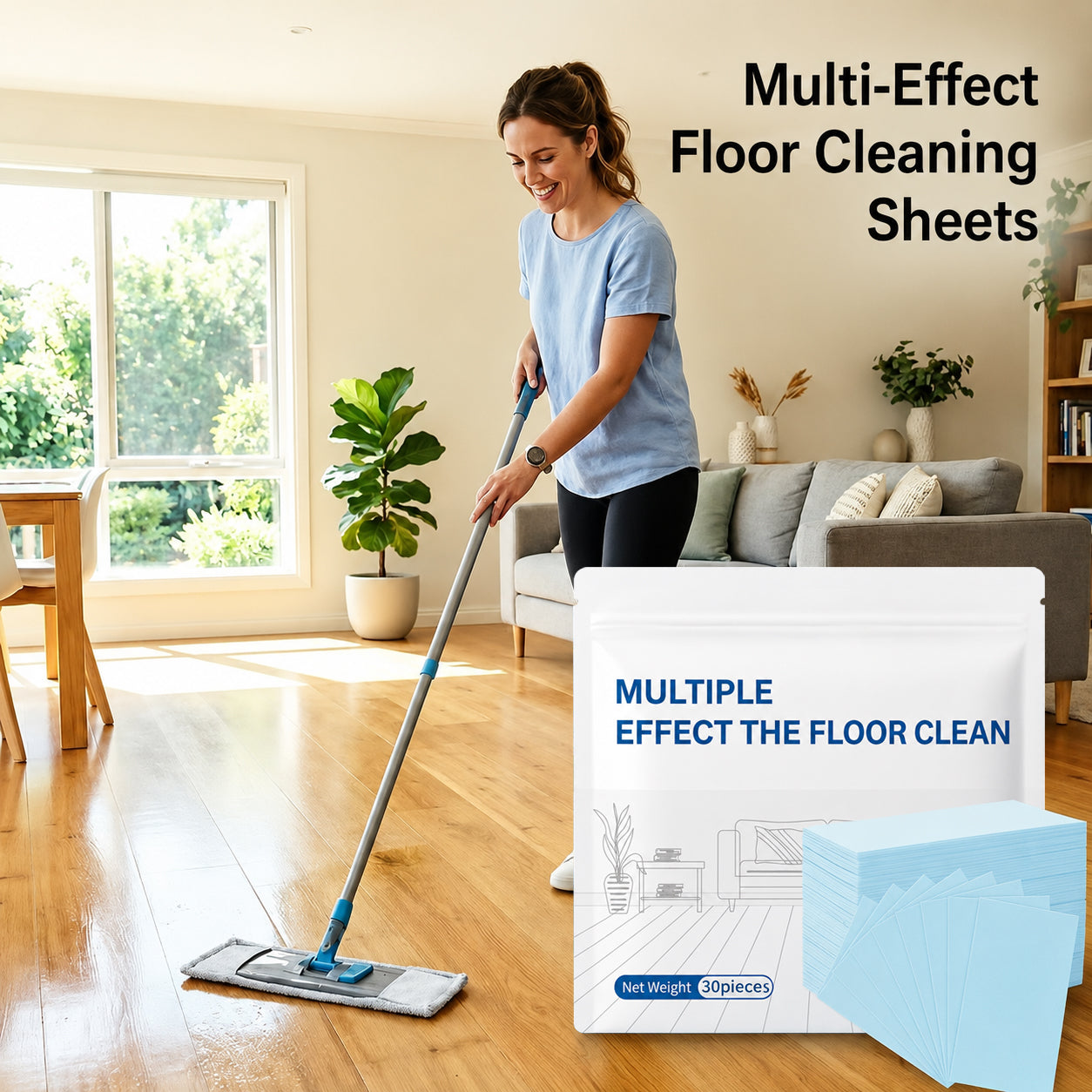 [NEW]Floor Cleaning Tablets Multi-Surface Cleaner for Hardwood Laminate Tile & RV Walls Antibacterial Deodorization Maintenance